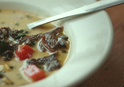 Mushroom Rice Soup
