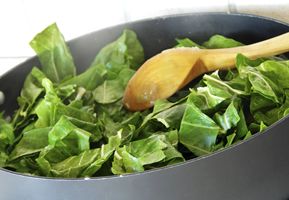 Boiling, steaming or wilting Spinach
