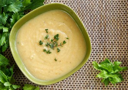 Celery and celeriac soup