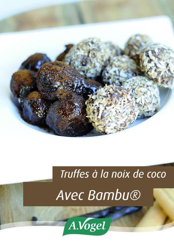 Truffes à la noix de coco avec Bambu®