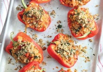Peppers Stuffed with Lentils