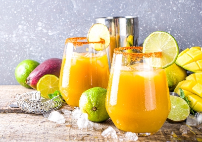 Cocktail sans alcool: Margarita à la mangue épicé 
