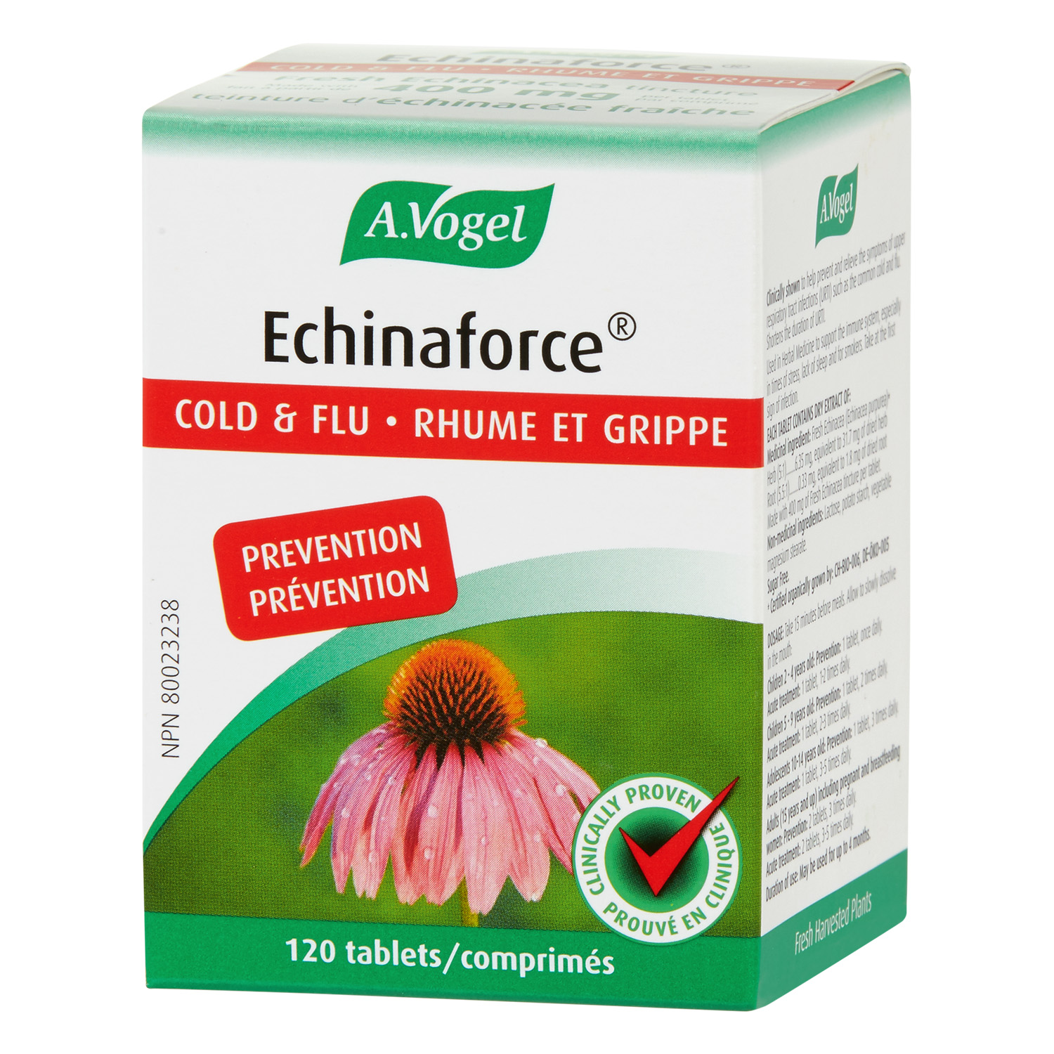 Echinaforce Extra Fort - Traitement contre le rhume et la grippe - A. Vogel main image 1