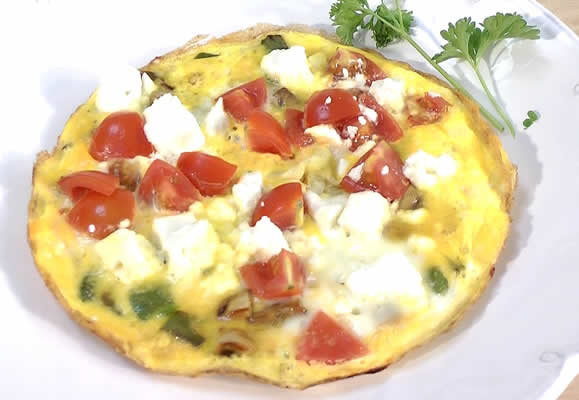 Omelette jardinière rapide et facile (végétarienne et sans gluten)